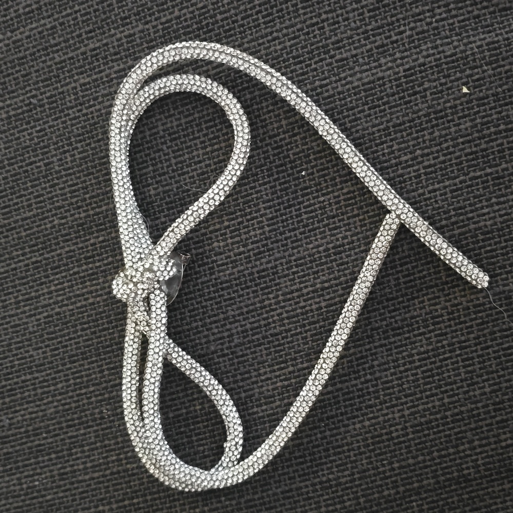 Rhinestone bow accessory pin new